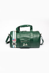 Sac de voyage en cuir 24H Le Mans Georges Planeur vert vintage